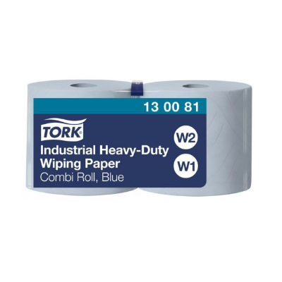 TORK PAPEL SECAMANOS INDUSTRIAL ULTRARESISTENTE AZUL W1/2