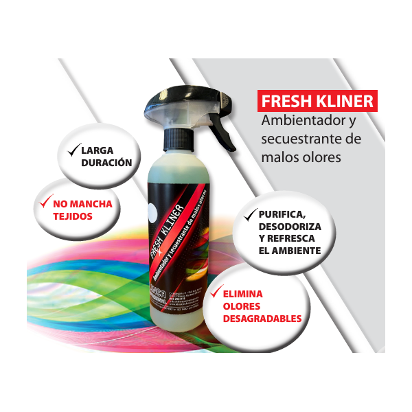 FRESH KLINER 500ML-AMBIENTADOR Y SECUESTRANTE DE MALOS OLORES