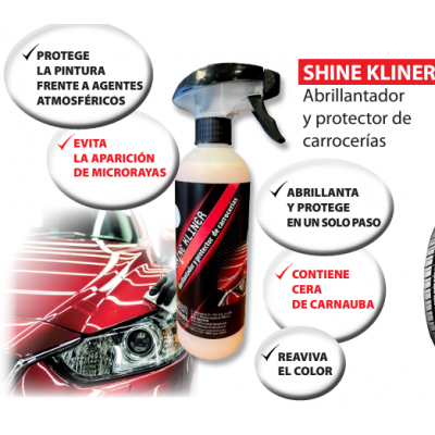 SHINE KLINER 500ML-ABRILLANTADOR Y PROTECTOR DE CARROCERIAS