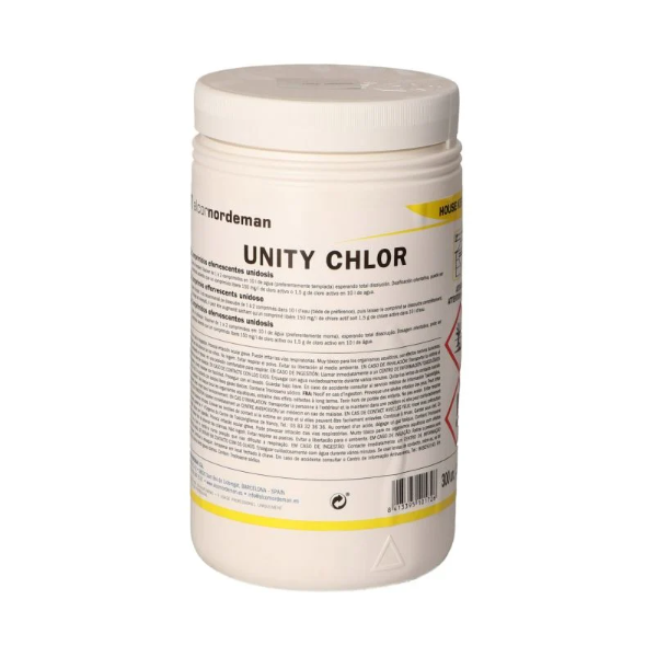 UNITY CHLOR PASTILLAS EFERVESCENTES 300 UND/BOTE