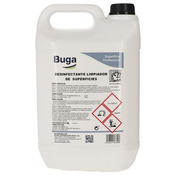 BUGA DESINFECTANTE DE SUPERFICIES 5L