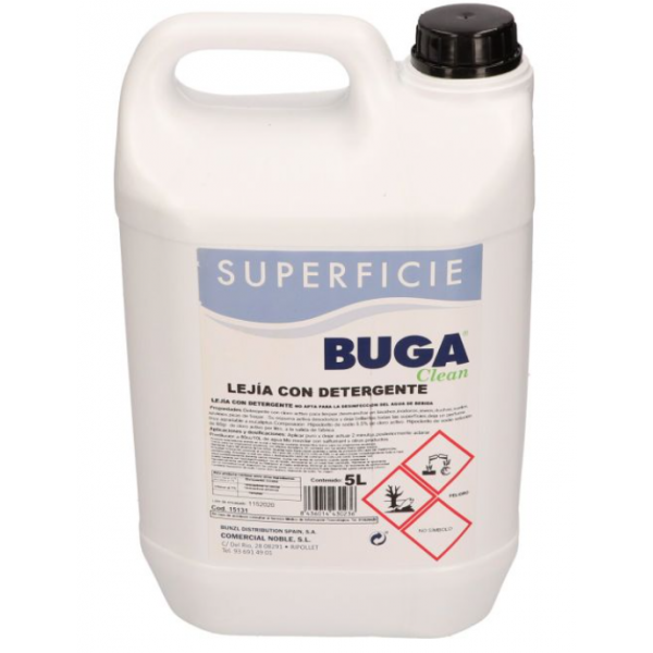 BUGA LEJIA CON DETERGENTE 5L
